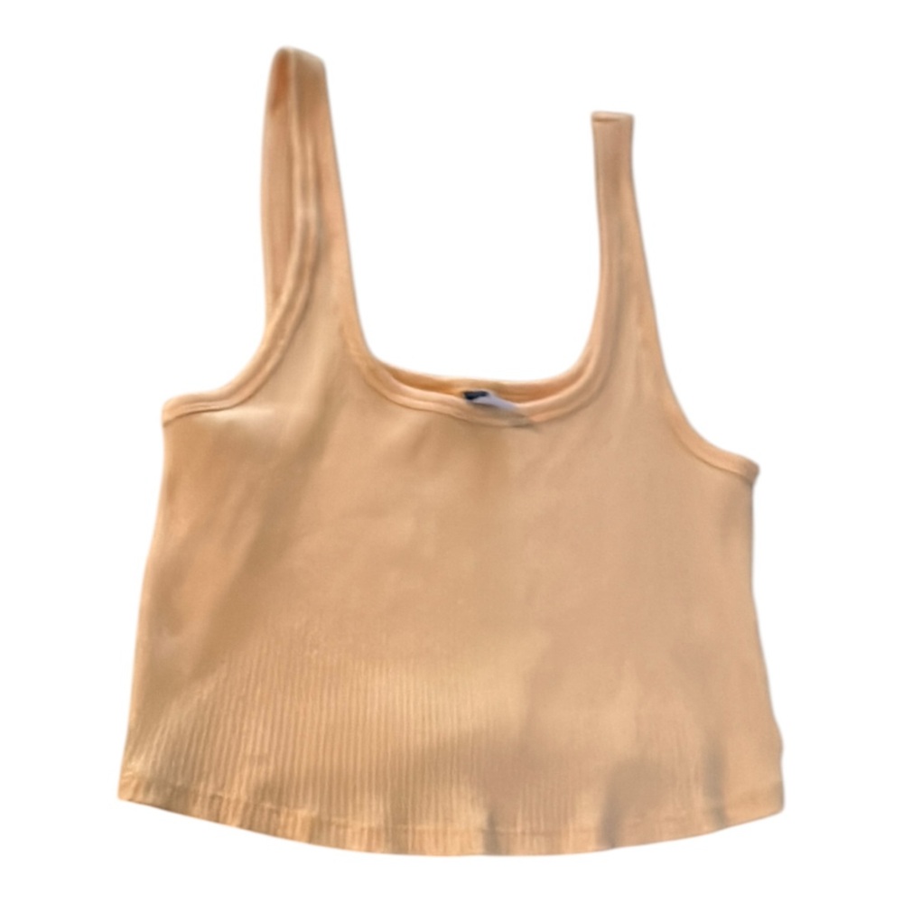 Old Navy Tan Ribbed Sleeveless Crop Top NWOT BOX31